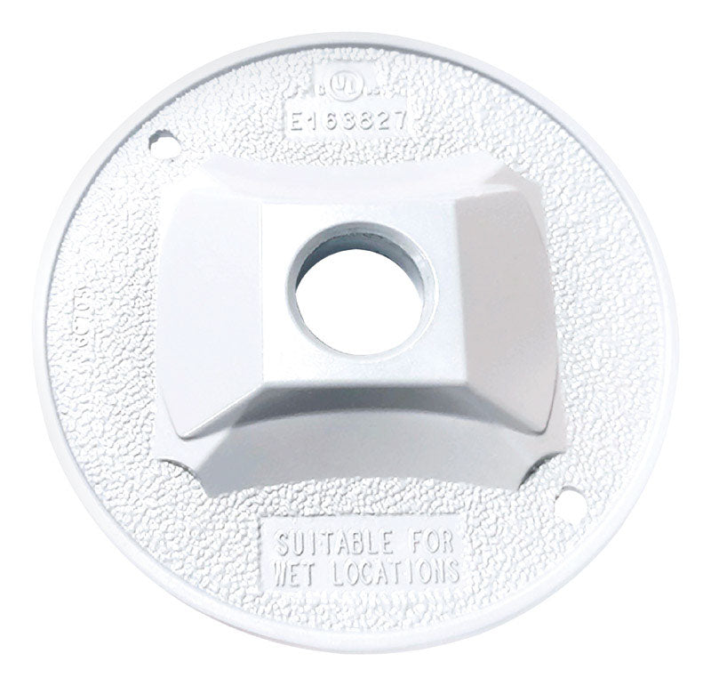 Sigma Engineered Solutions Round Die-Cast Metal 4.13 in. H X 4.13 in. W Lampholder Cover