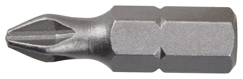 Irwin IWAF21PH2B25 Insert Bit, #2 Drive, Phillips Drive, 1/4 in Shank, Hex Shank, High-Grade S2 Tool Steel, 1 in L