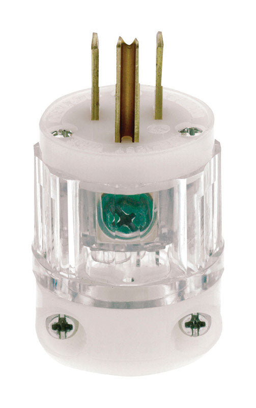 Leviton Industrial Nylon Grounding Plug Non-NEMA 2 Pole 3 Wire