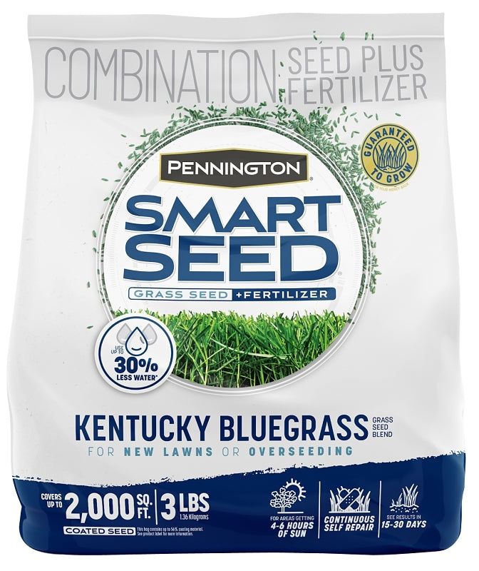 Pennington SMART SEED 100543705 Grass Seed, 3 lb Bag