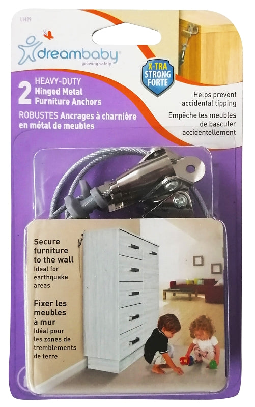 Dreambaby L1429 Furniture Anchor, Metal
