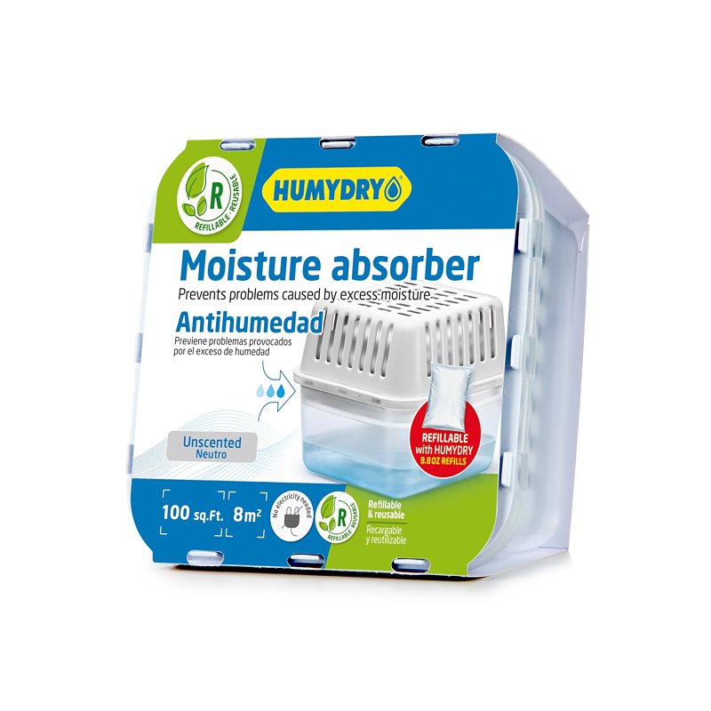 Humydry USA250AC6 Moisture Absorber Refill, 8.8 oz, Granular, Neutral
