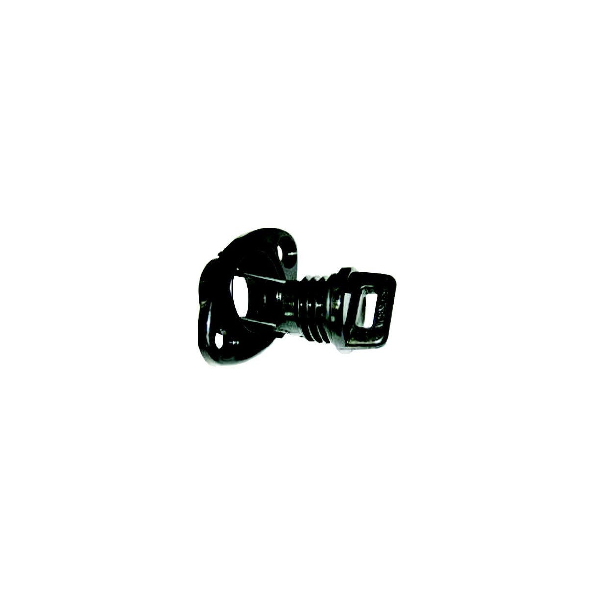 Beckson DP10 Screw Type 1″ Drain Plug With Gasket, Black
