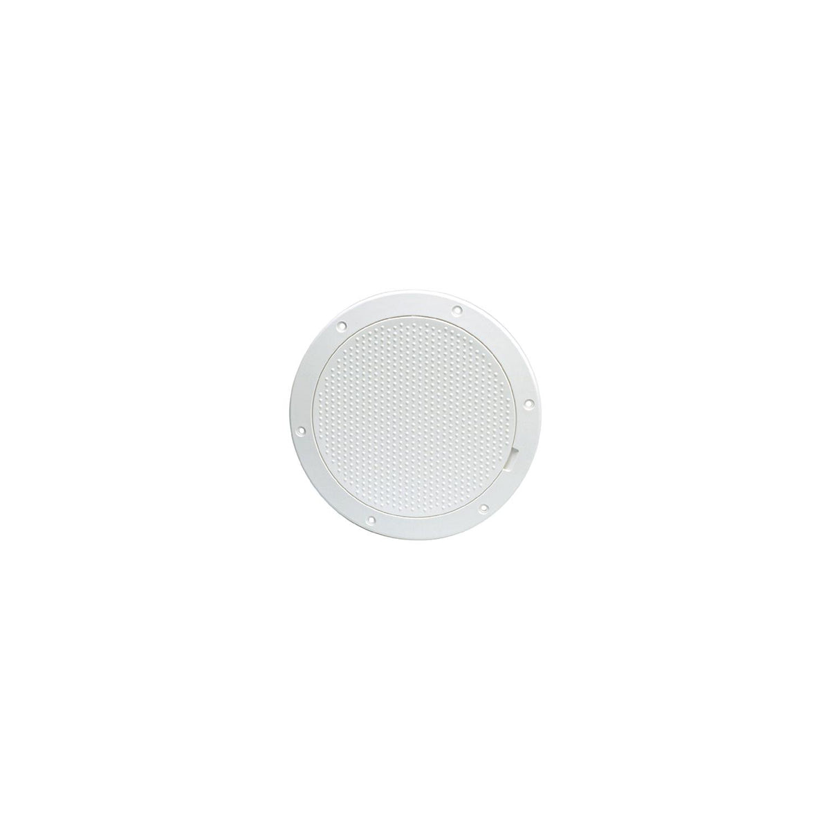 Beckson Pry-Out Deck Plate With Standard Trim Ring, Dimple Center
