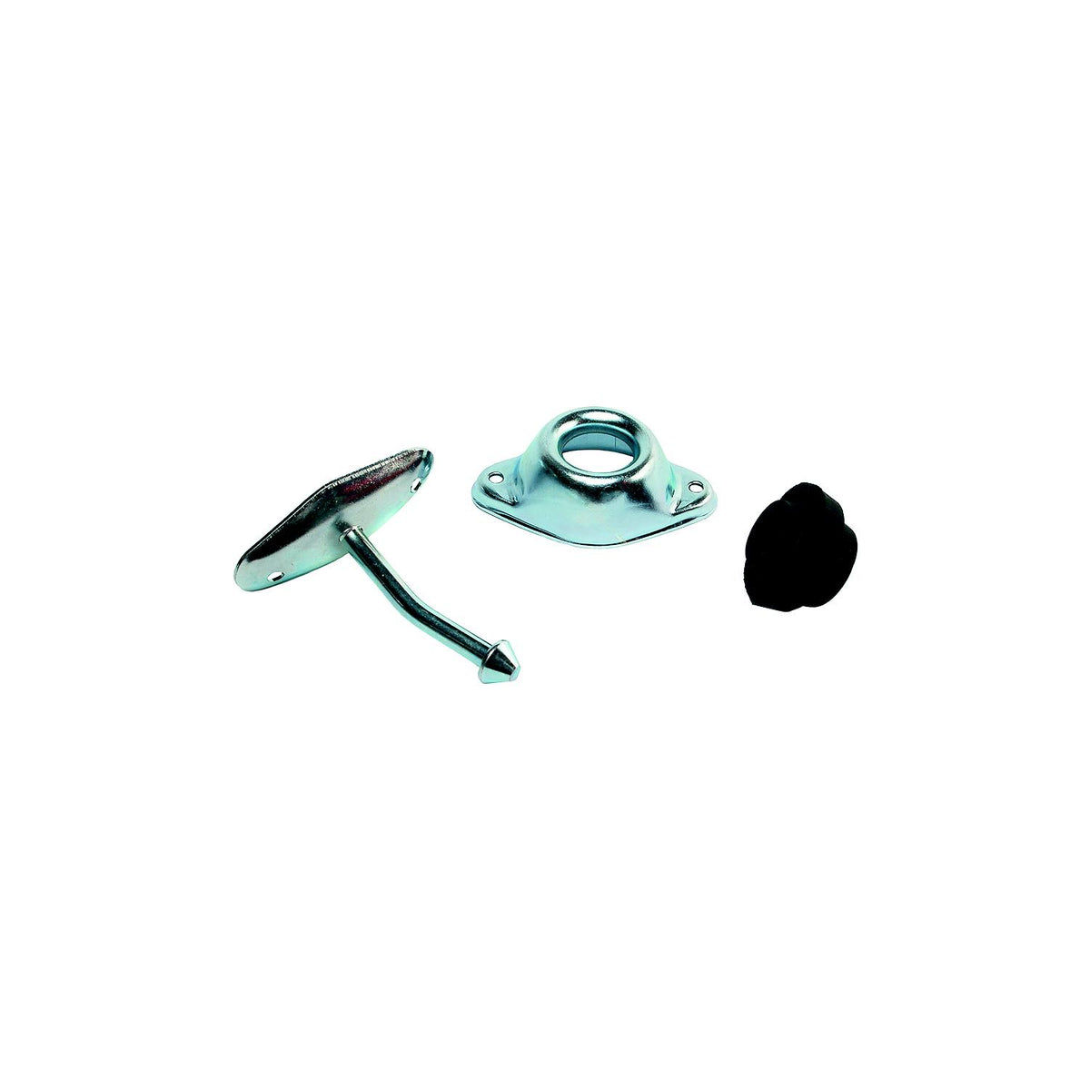RV Designer Entry Door Holder - Metal Plunger Angled, 3″