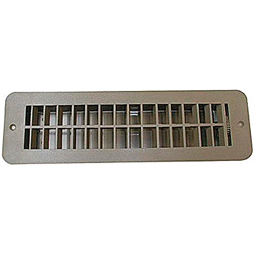 RV Designer H860 Plastic Floor Register, Dampered, Tan