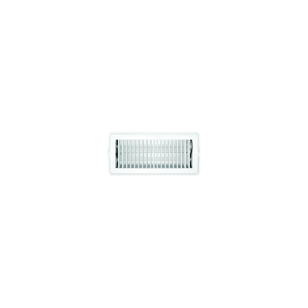 RV Designer H876 Metal Floor Register, Dampered, White