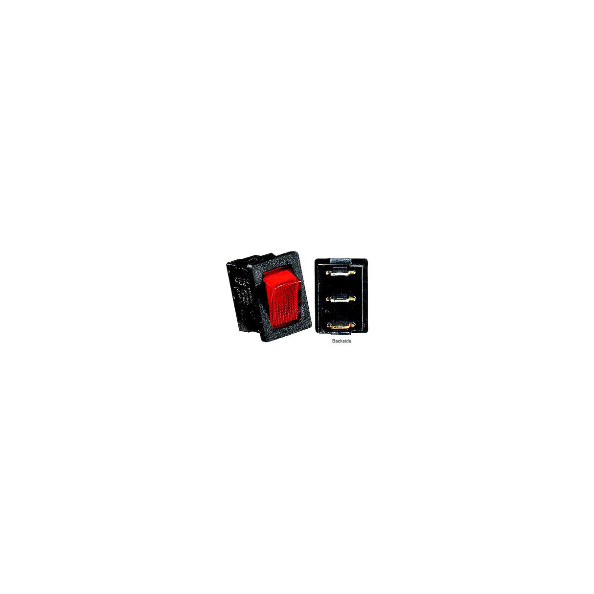 SWITCH-ILL ROCKER 20A BLK W-RD