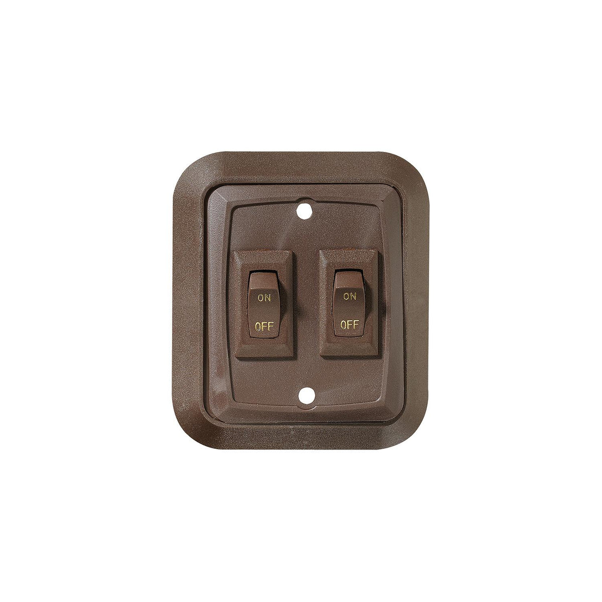 RV Designer S655 DC Dual Wall Switch in Plate, Brown – Mrosupreme.com