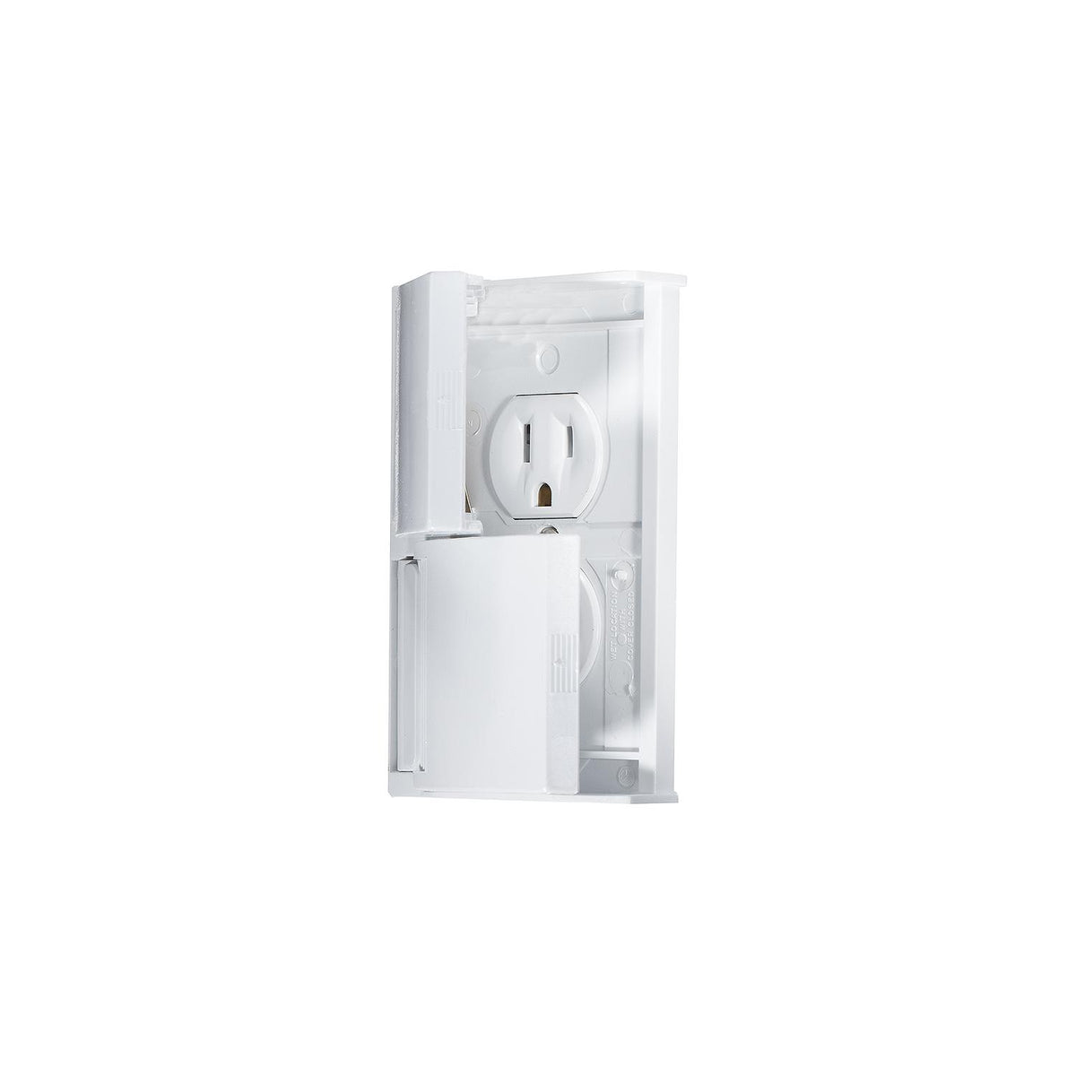 RV Designer Weatherproof Receptacle, White