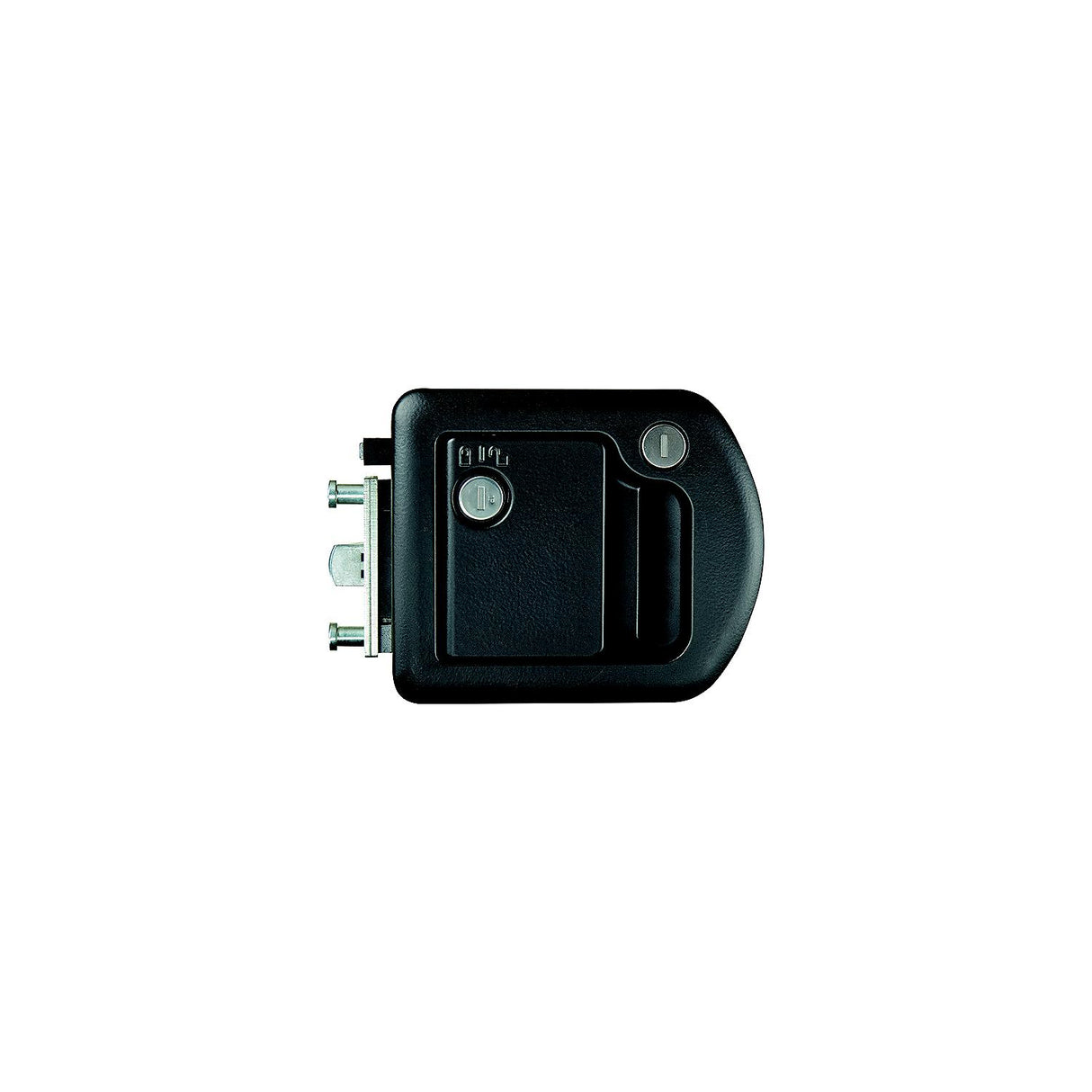 RV Designer T507 Black MH RV Entrance Door Handle Hardware with Deadbolt
