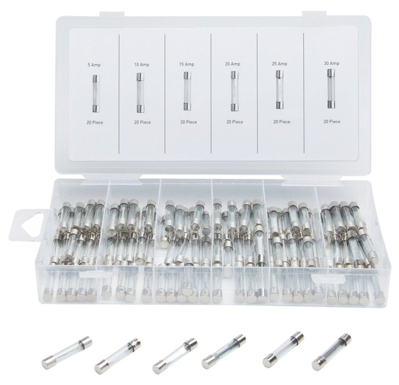 ProSource 91145 AGC Automotive Glass Fuse Assortment, 220 V, 5, 10, 15, 20, 25, 30 A