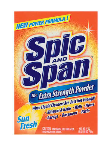 Spic and Span Extra Strength Sun Fresh Scent All Purpose Cleaner Powder 27 oz, Pack of 12