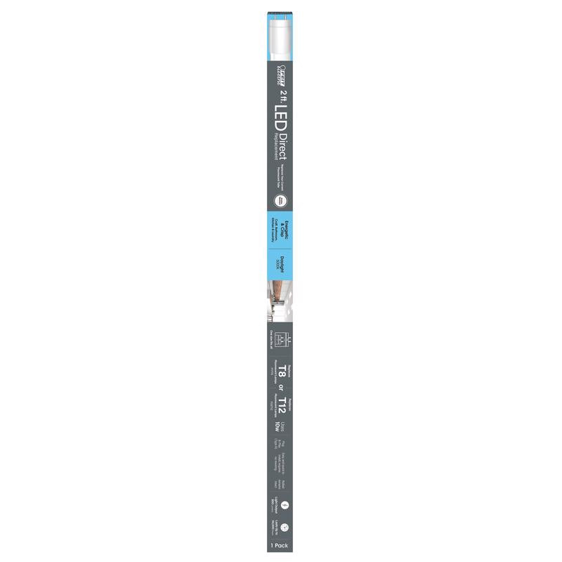 Feit Linear T8 G13 (Medium Bi-Pin) LED Bulb Daylight 20 Watt Equivalence 1 pk, Pack of 6