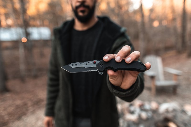 True Swift Edge Series TRU-FMK-0010 Folding Knife, Steel Blade