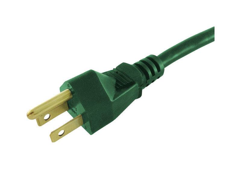 Projex Indoor or Outdoor 15 ft. L Green Extension Cord 16/3 SJTW
