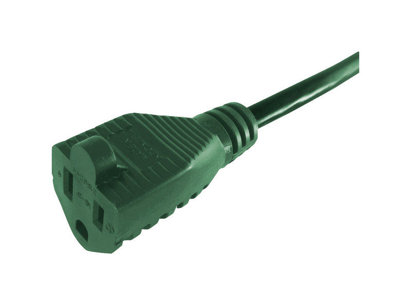 Projex Indoor or Outdoor 15 ft. L Green Extension Cord 16/3 SJTW