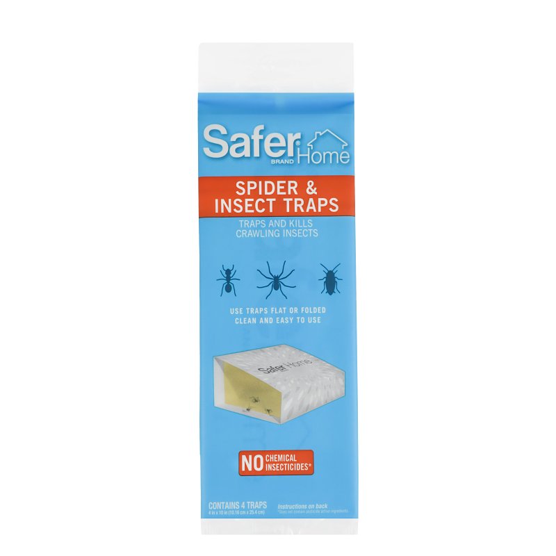 Safer SH400 Home Spider and Insect Trap, Solid, Clear