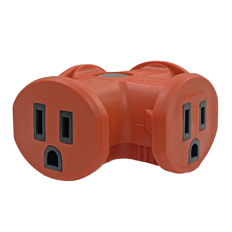 Projex Grounded 3 outlets Triple Tap Adapter 1 pk