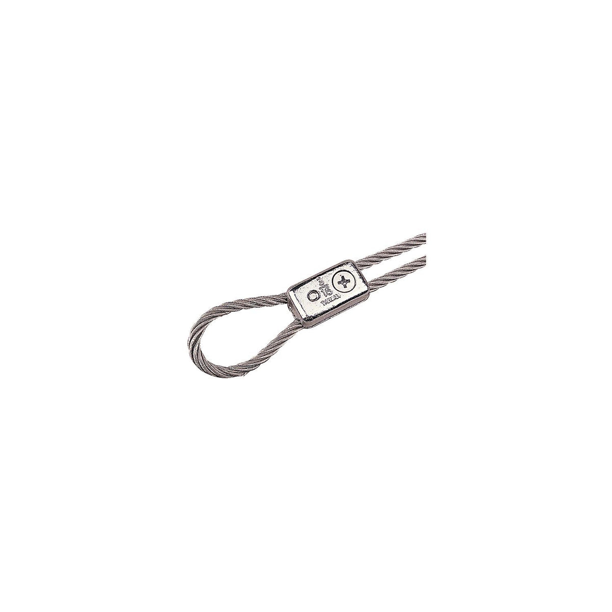Chrome Plated Zinc Cable Clamp, Pair