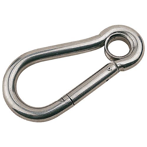 Snap Hook-SS w/Eye 3/8″ X 4″