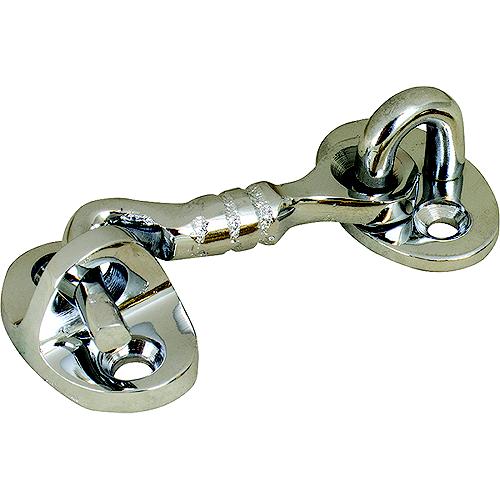 Sea-Dog 2220651 Decorative Door Hook, Chrome/Brass, 3-1/2"