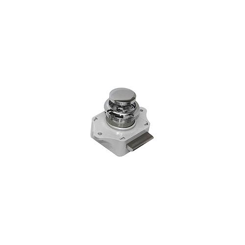 Sea-Dog 2243001 Push Button Rim Latch, Chrome Brass