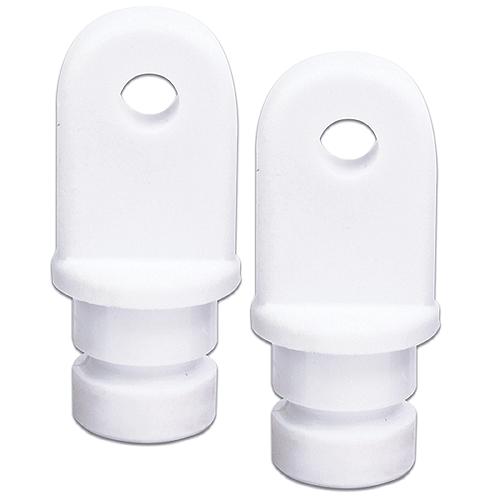 Internal Eye End, 7/8″ White, Pair