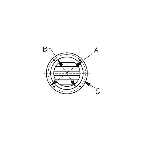 Sea-Dog 331424 Round Louvered Vent, 4″