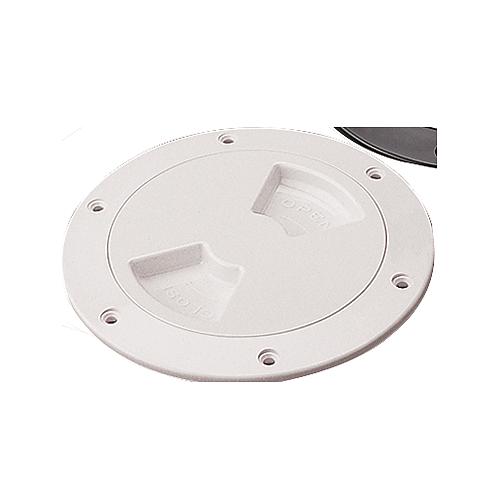 Seadog 3361521 Smooth Finish Quarter-Turn Deck Plate, White