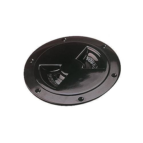 Sea-Dog 3371651 Screw Out Deck Plate, 6″ Black