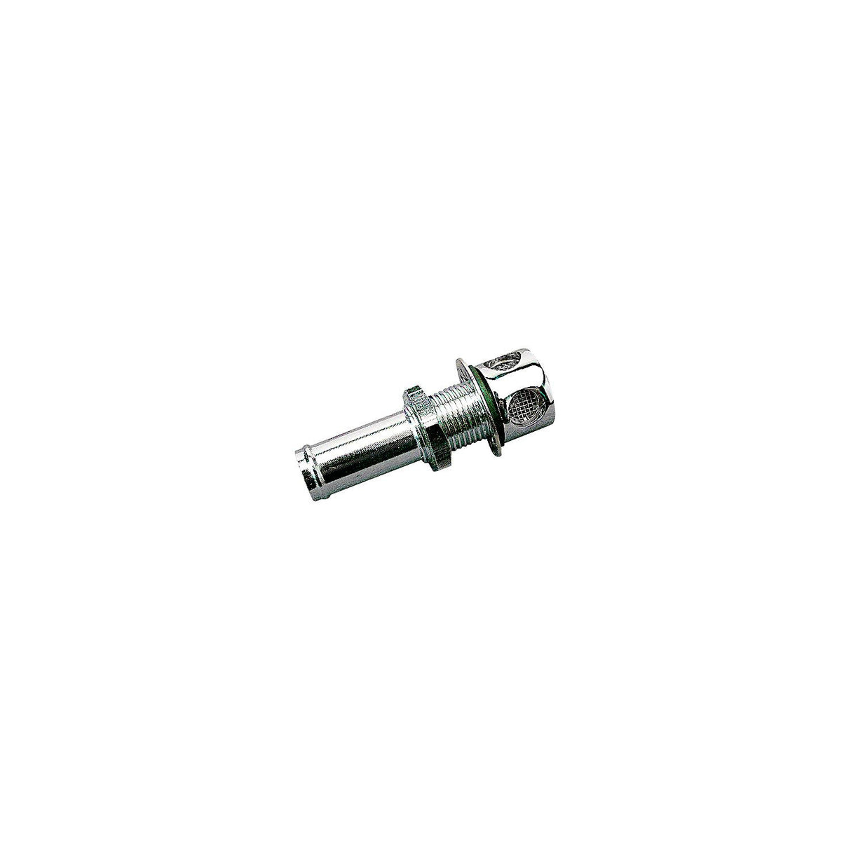 Straight Gas Tank Vent, Chrome Brass