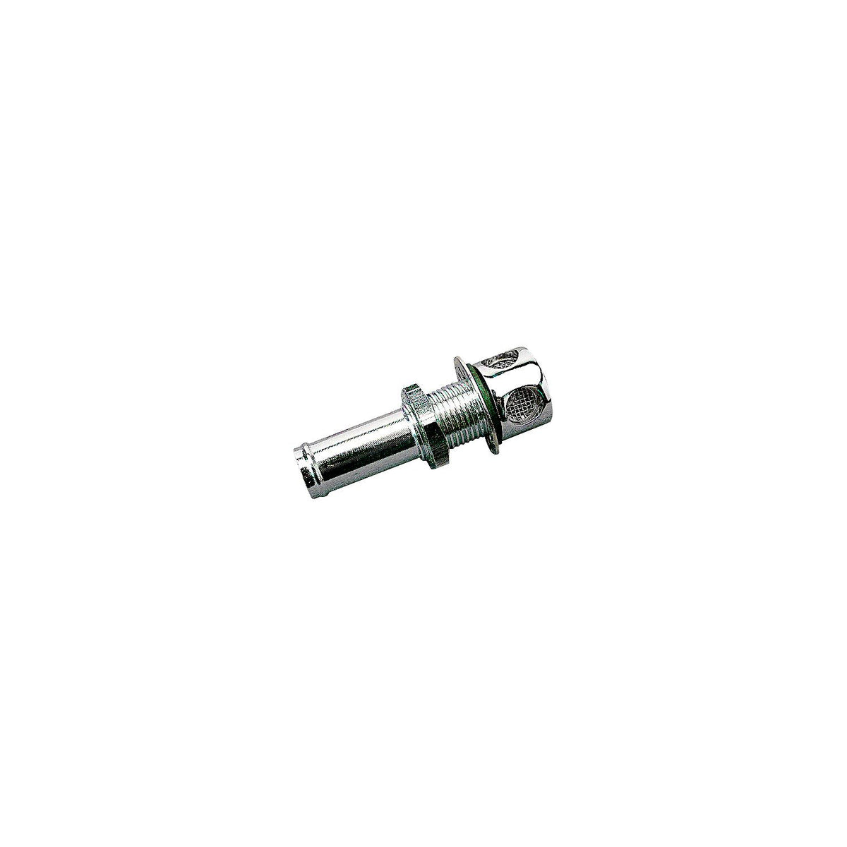 Straight Gas Tank Vent, Chrome Brass