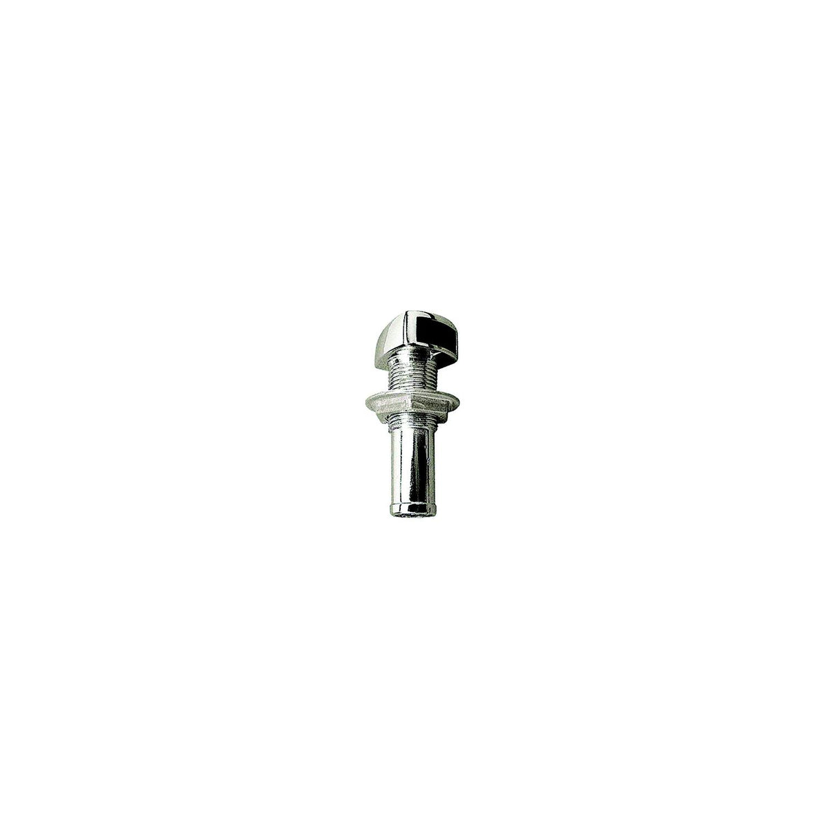 Straight Gas Tank Vent, Chrome/Zinc