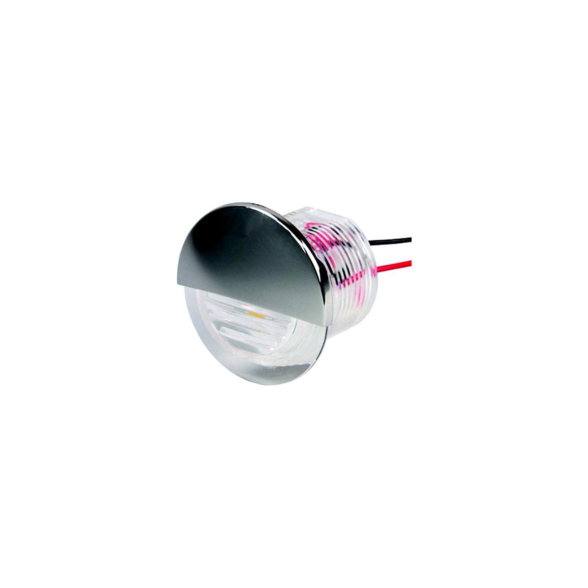 SeaDog 401270 LED Flush Mount Round Courtesy Light with Stainless Cover - White Finish