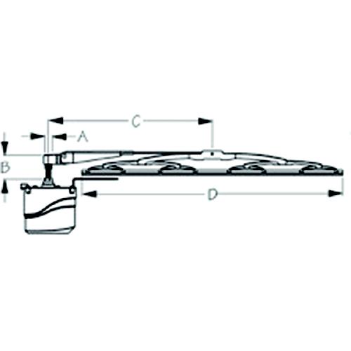 SeaDog Standard Wiper 12V Motor Kit - White Motor Finish - Includes Motor, 11″ to 13″ Arm & 11″ Blade
