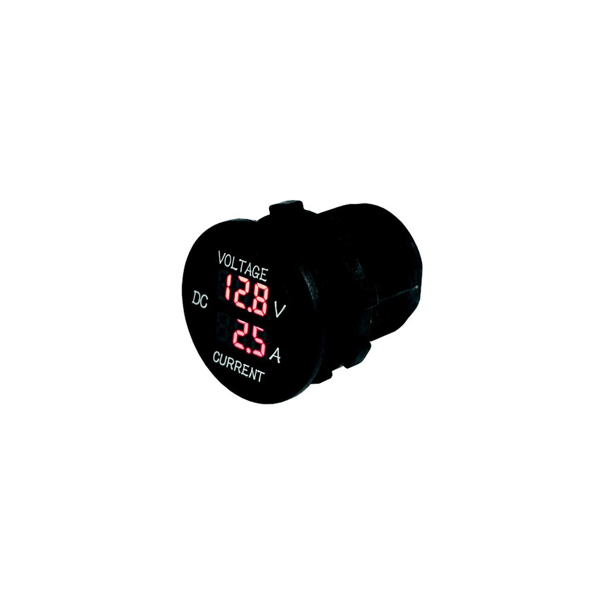 SeaDog 421625 Round Digital 4 to 30 Voltage & 10 Amp Meter - Injected Molded Nylon