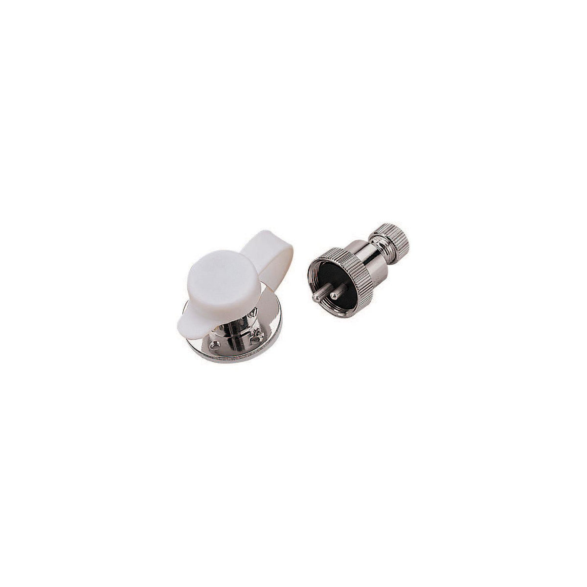 SeaDog 426262 Polarized 3 Amp 2 Pin Electrical Outlet - #6 Fastener - Cast Brass & Chrome Plated
