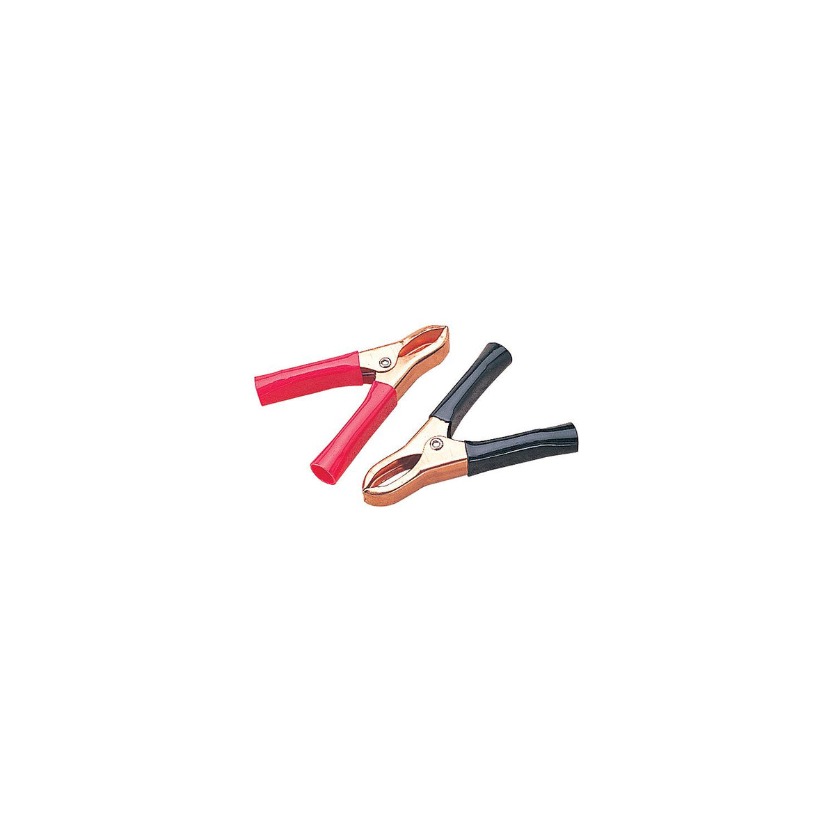 Copper Plated Battery Clip, Pair