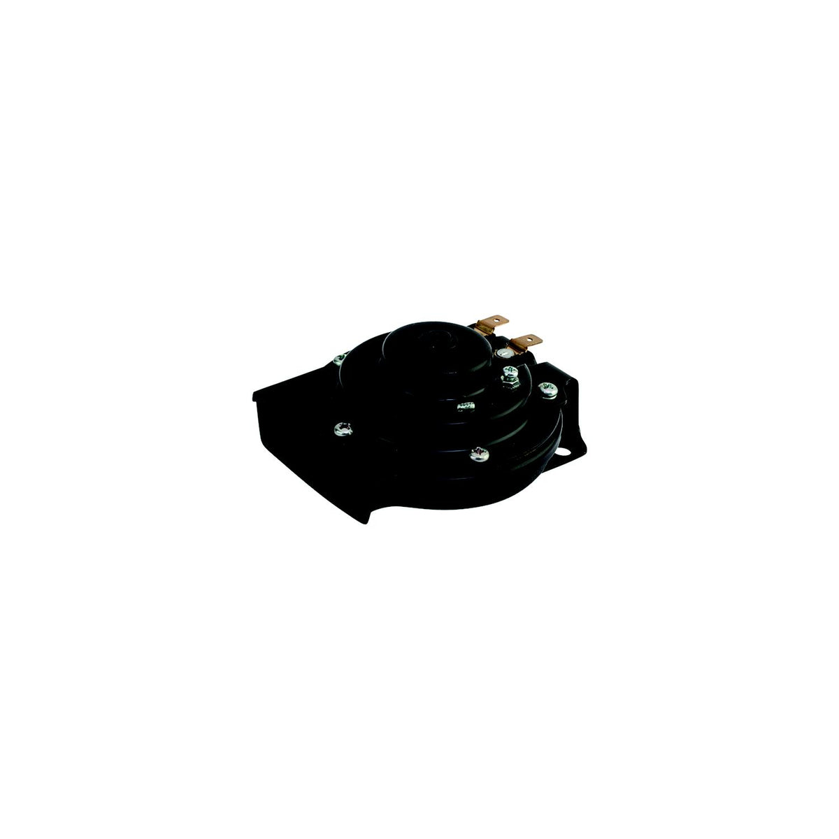 SeaDog 431310 Black Finish Hidden Mount 3 Amp 107 DB Mini Compact Horn - Powder Coated Steel
