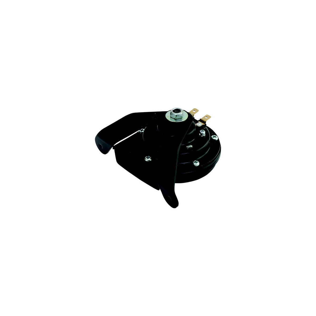 SeaDog 431410 Black Finish 3 Amp 107 DB Mini Compact Horn & Bracket - Powder Coated Steel - 3-5/16″ x 3-5/8″ x 4″