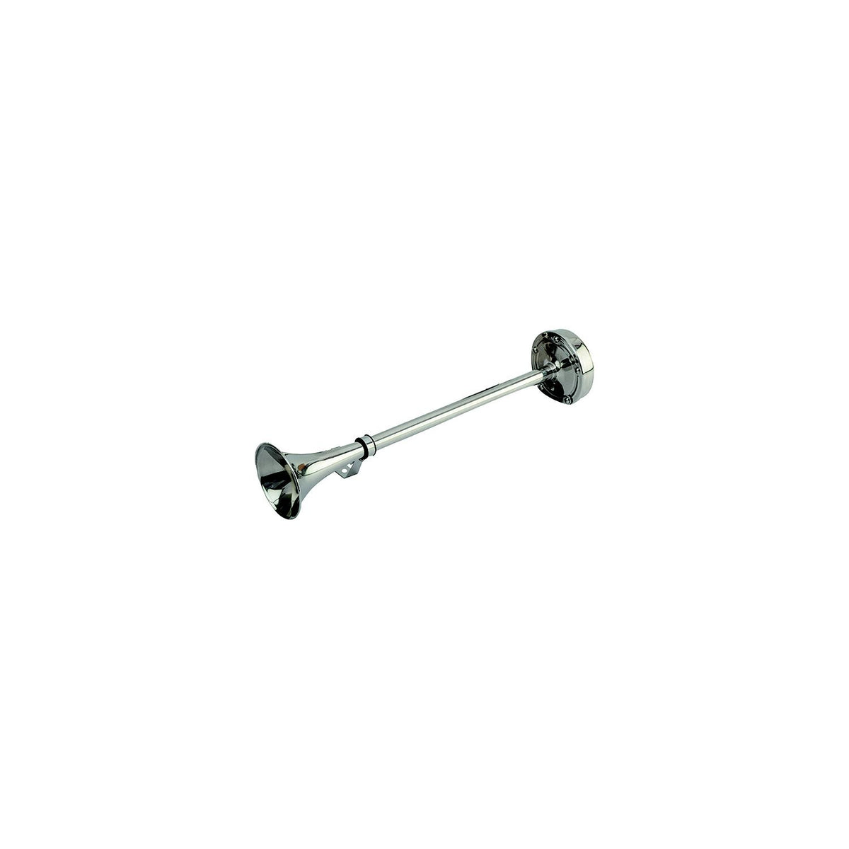 SeaDog 431510 Maxblast 5 Amp 118 DB 12V Single 16″ Trumpet Horn - Stainless & Molded Motor Housing