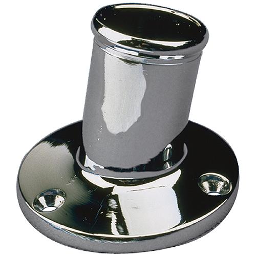 Flagpole Socket, 1″ Chrome Brass