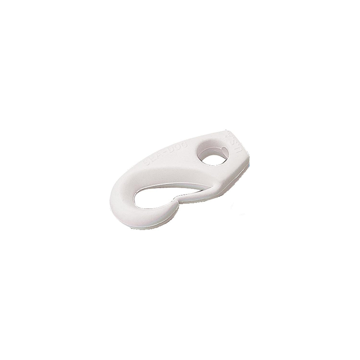 1/4″ Nylon Shock Cord Clip, White, Pair
