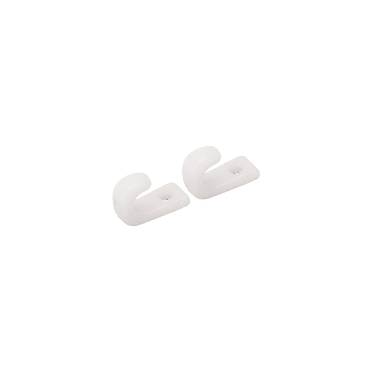 LASHING HOOK 1-HOLE WHT 5PK