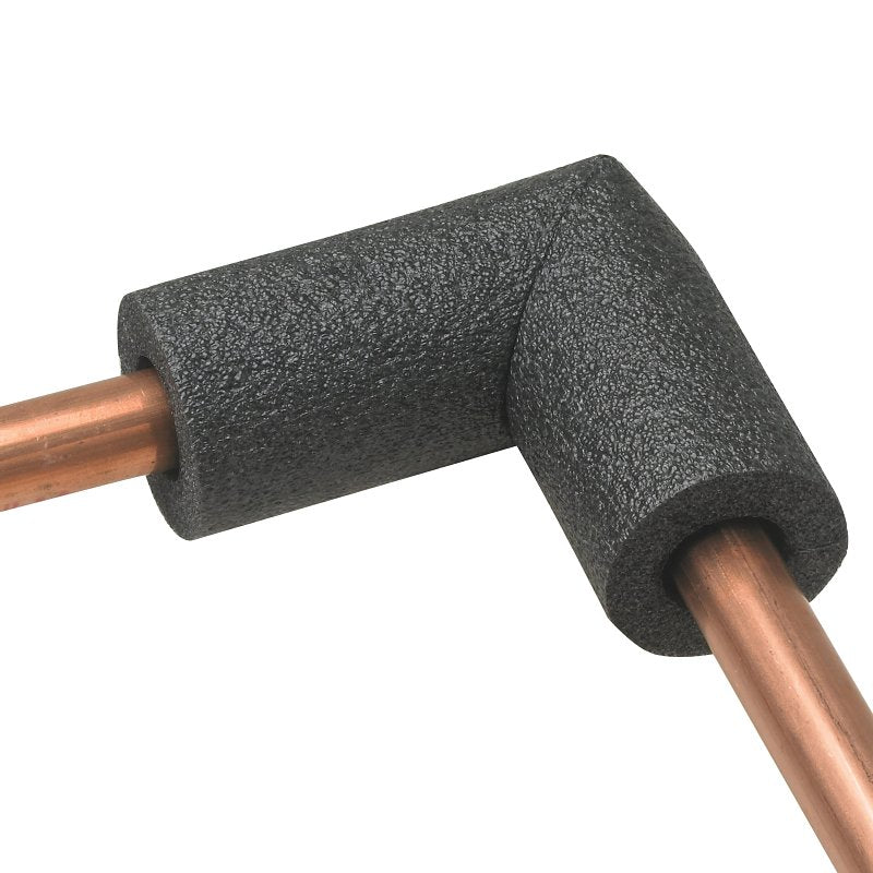 Frost King 5ELB1H Elbow Pipe Insulation, 1 in Dia, Polyethylene Foam, 3/4, 1 in Pipe