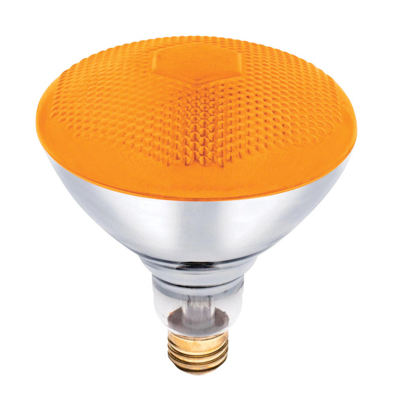 Westinghouse 100 W E26 Reflector Incandescent Bulb E26 (Medium) Amber 1 pk