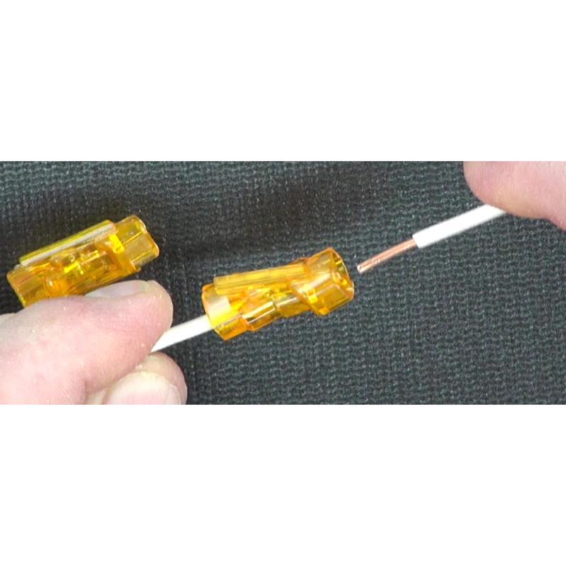 Ideal Industries Spliceline 42 Insulated Wire Butt Splice Orange 10 pk
