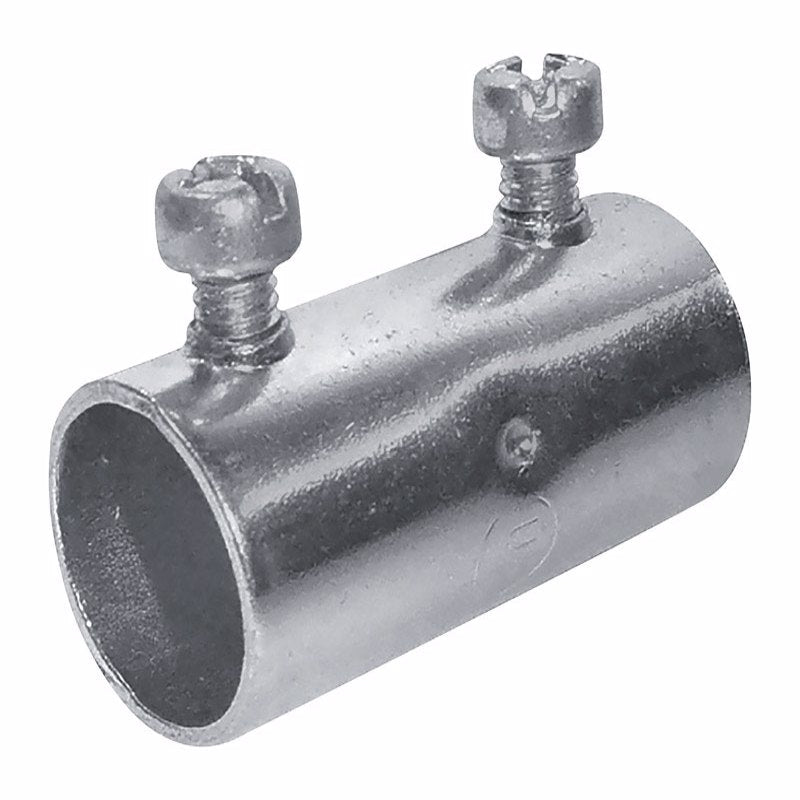 Sigma Engineered Solutions ProConnex 3/4 in. D Zinc-Plated Steel Set Screw Coupling For EMT 1 pk, Pack of 25