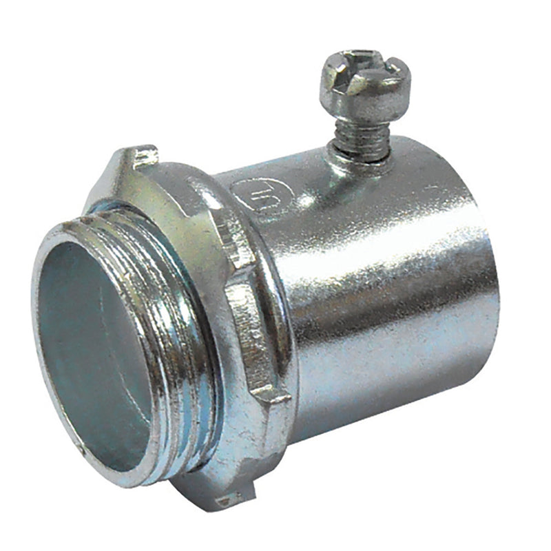 Sigma Engineered Solutions ProConnex 1/2 in. D Zinc-Plated Steel Compression Connector For EMT 1 pk, Pack of 25